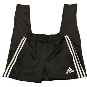 Adidas Black White Polyester Track Jogger Pants S‎
